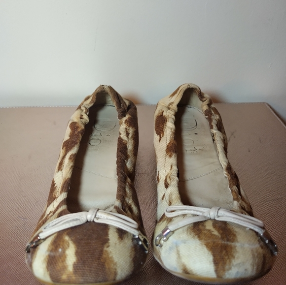 Dior flats fabric material with CD silver hardware size 36 - Picture 2 of 10